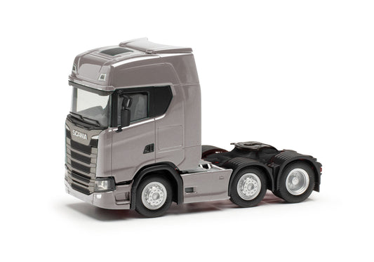 Herpa 307543-004 Scania CS 20 HD 6x2 Tractor Unit Grey HO Gauge