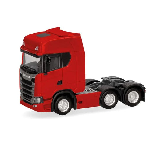 Herpa Scania CS 20 HD 3 Axle 6x3 Rigid Tractor Red HA307543-005 HO Gauge