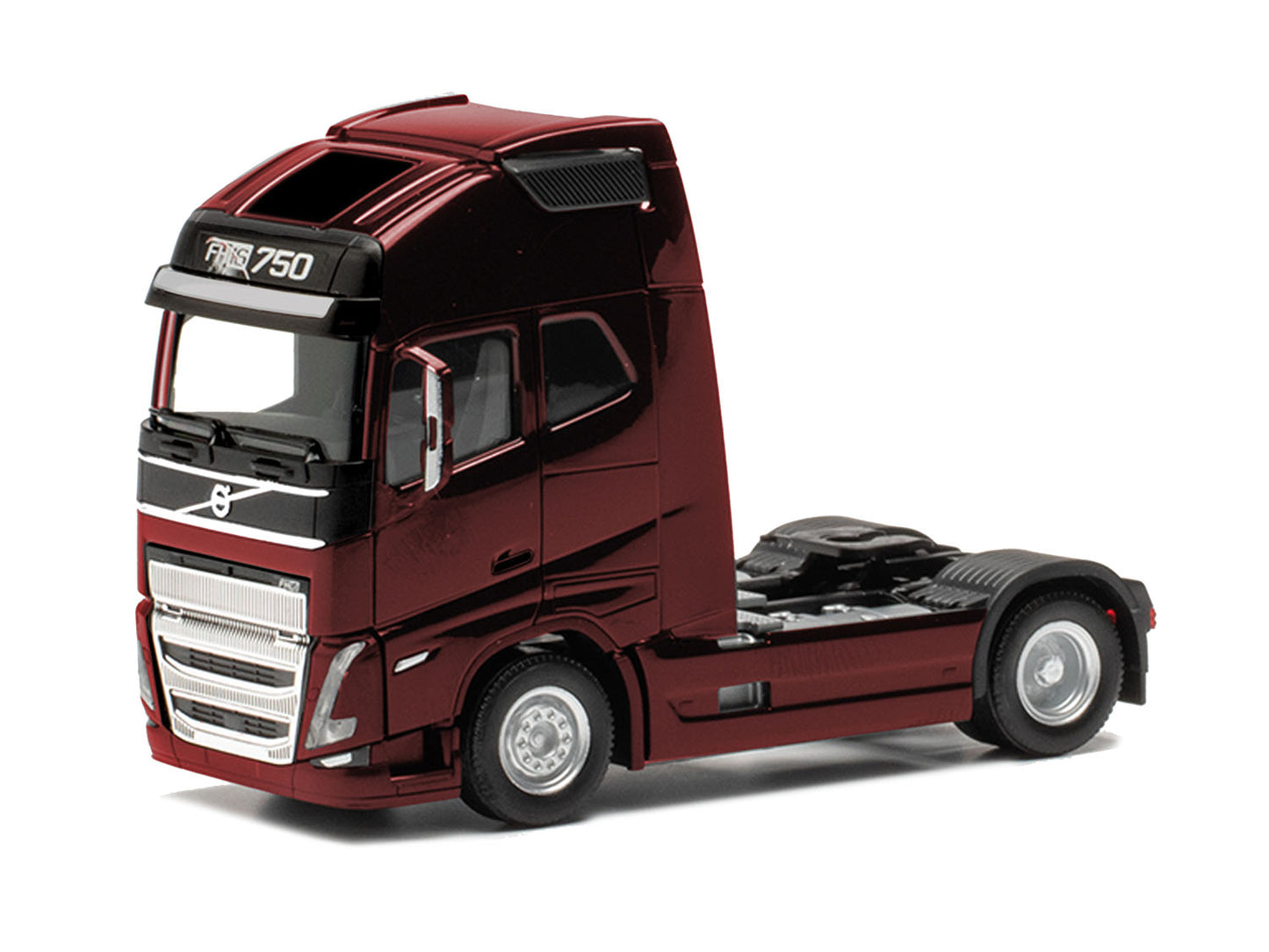 Herpa Volvo FH17 GL XL 2020 2 Axle Rigid Tractor Wine Red HA313353-004 HO Gauge
