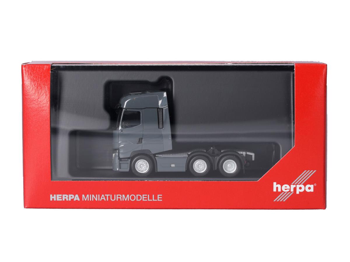 Herpa Renault T Facelift 3 Axle Rigid Tractor Grey HA315104-004 HO Gauge