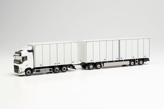 Herpa Volvo FH GI. 2020 Swedish Box Truck Combi White HA315302 HO Gauge