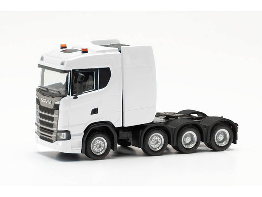 Herpa Scania CS 20 ND 4 Axle Low Roof Rigid Tractor Unit White HA315753-003