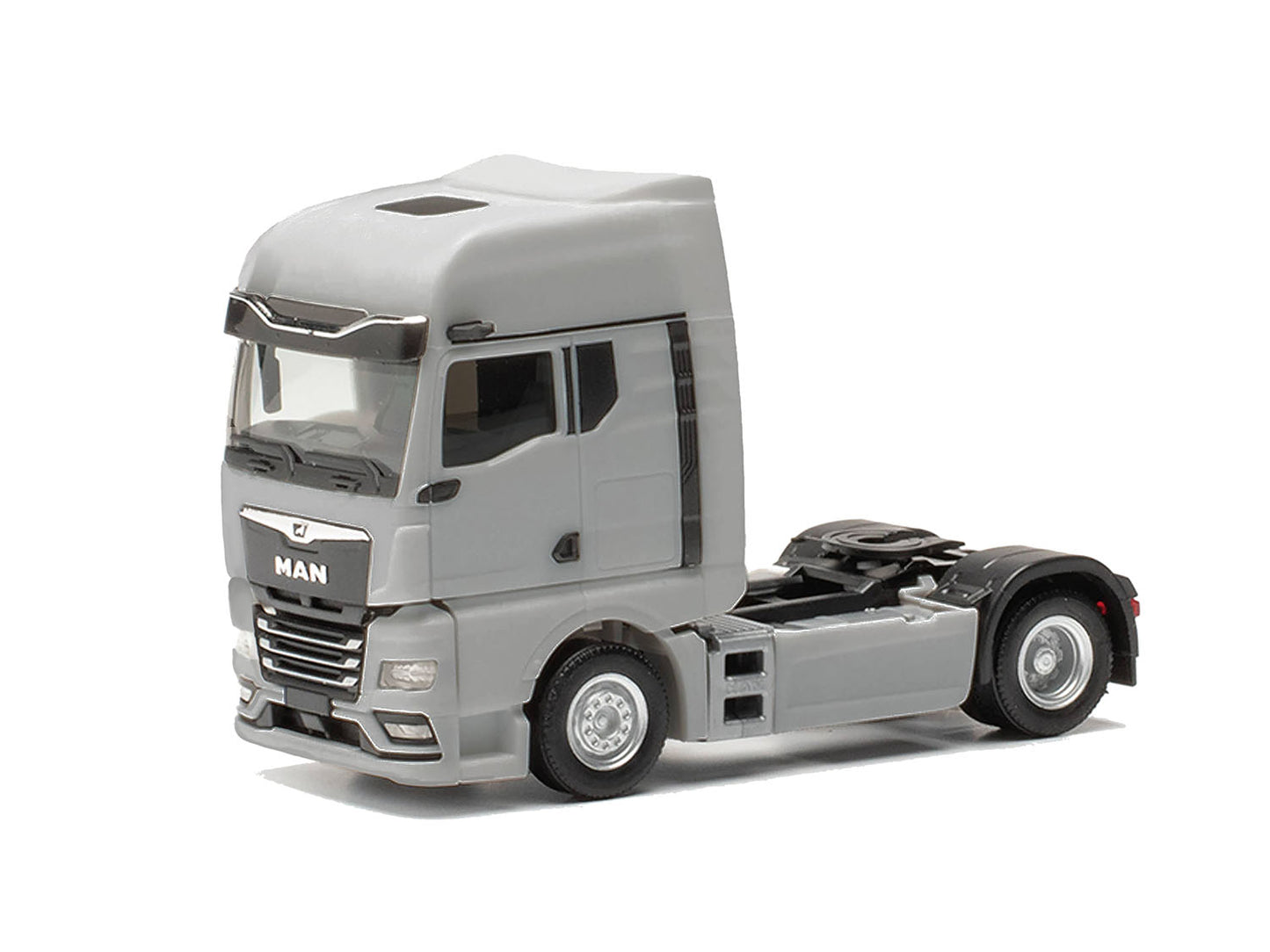 Herpa MAN TGX 2 Axle w/Mirror Cams Rigid Tractor Platinum Grey HA315876-003