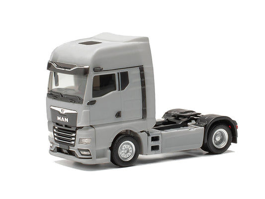 Herpa MAN TGX 2 Axle w/Mirror Cams Rigid Tractor Platinum Grey HA315876-003