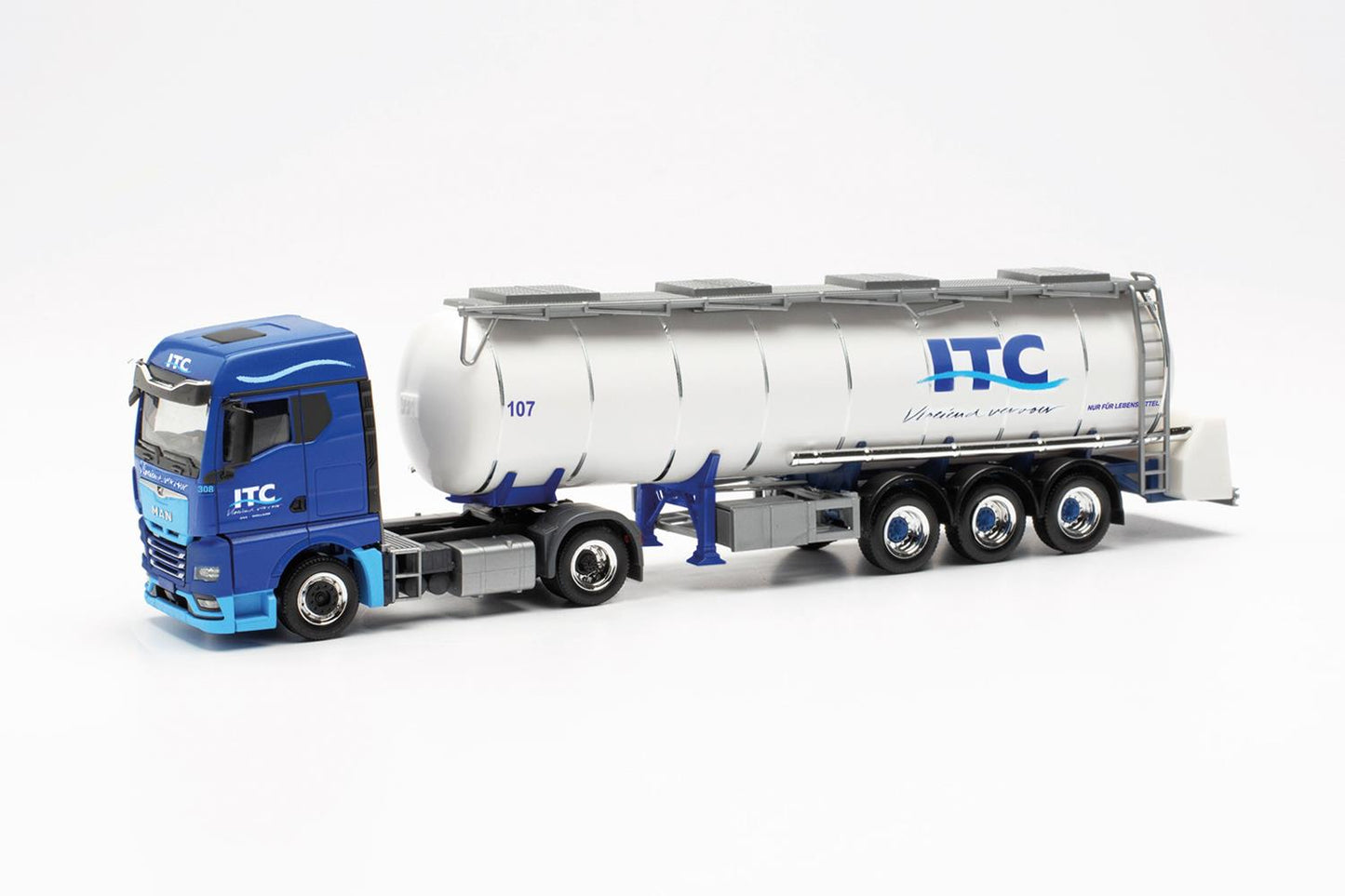 Herpa MAN TGX GM Chrome Truck Semitrailer ITC HA316064 HO Gauge