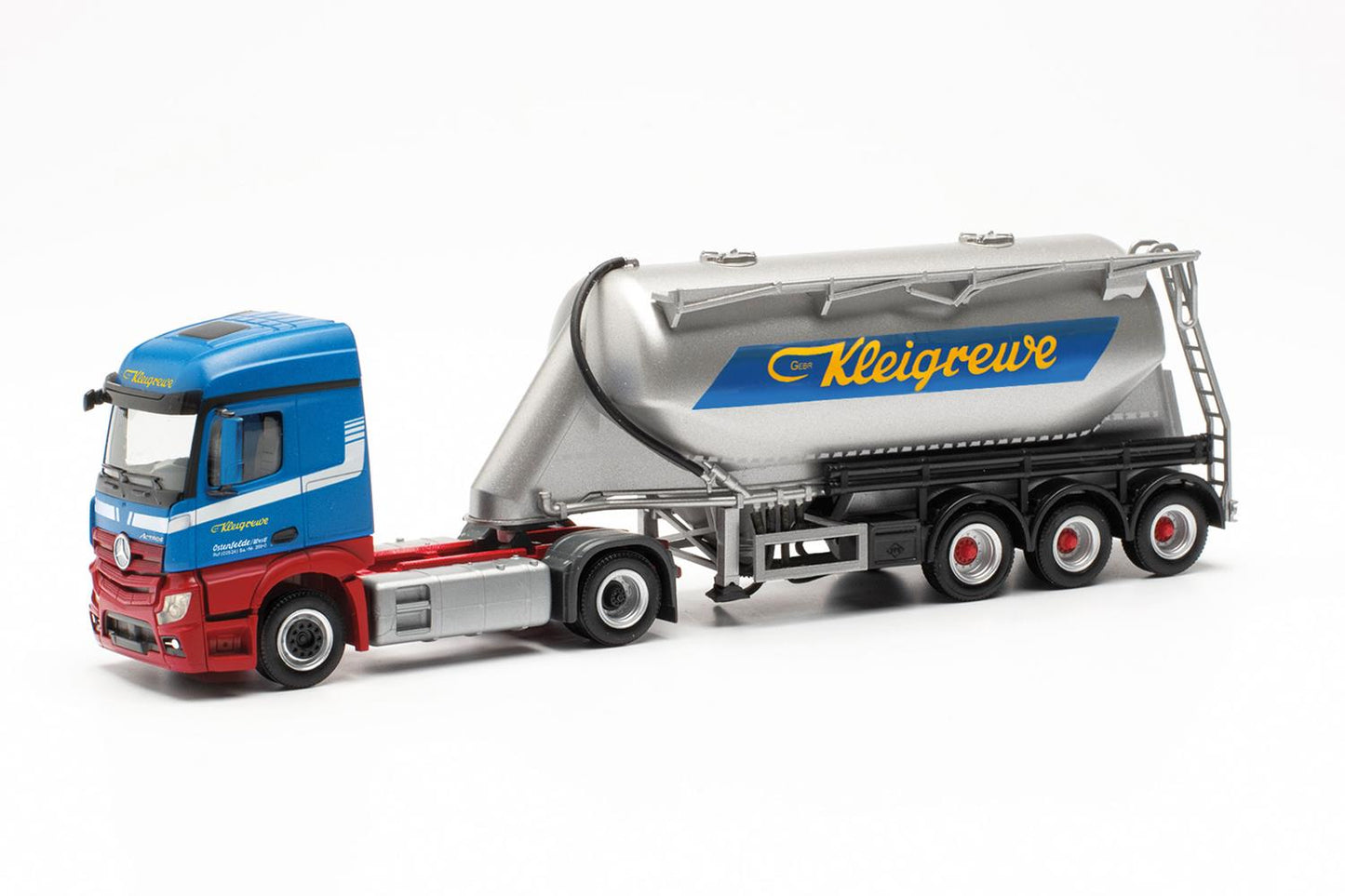 Herpa MB Actros Streamspace Bulk Silo Semitrailer Kleigrewe HA316132 HO Gauge
