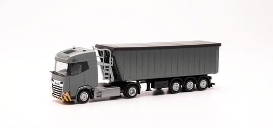 Herpa DAF XG Dump Semitrailer Grey/Yellow HA316231 HO Gauge