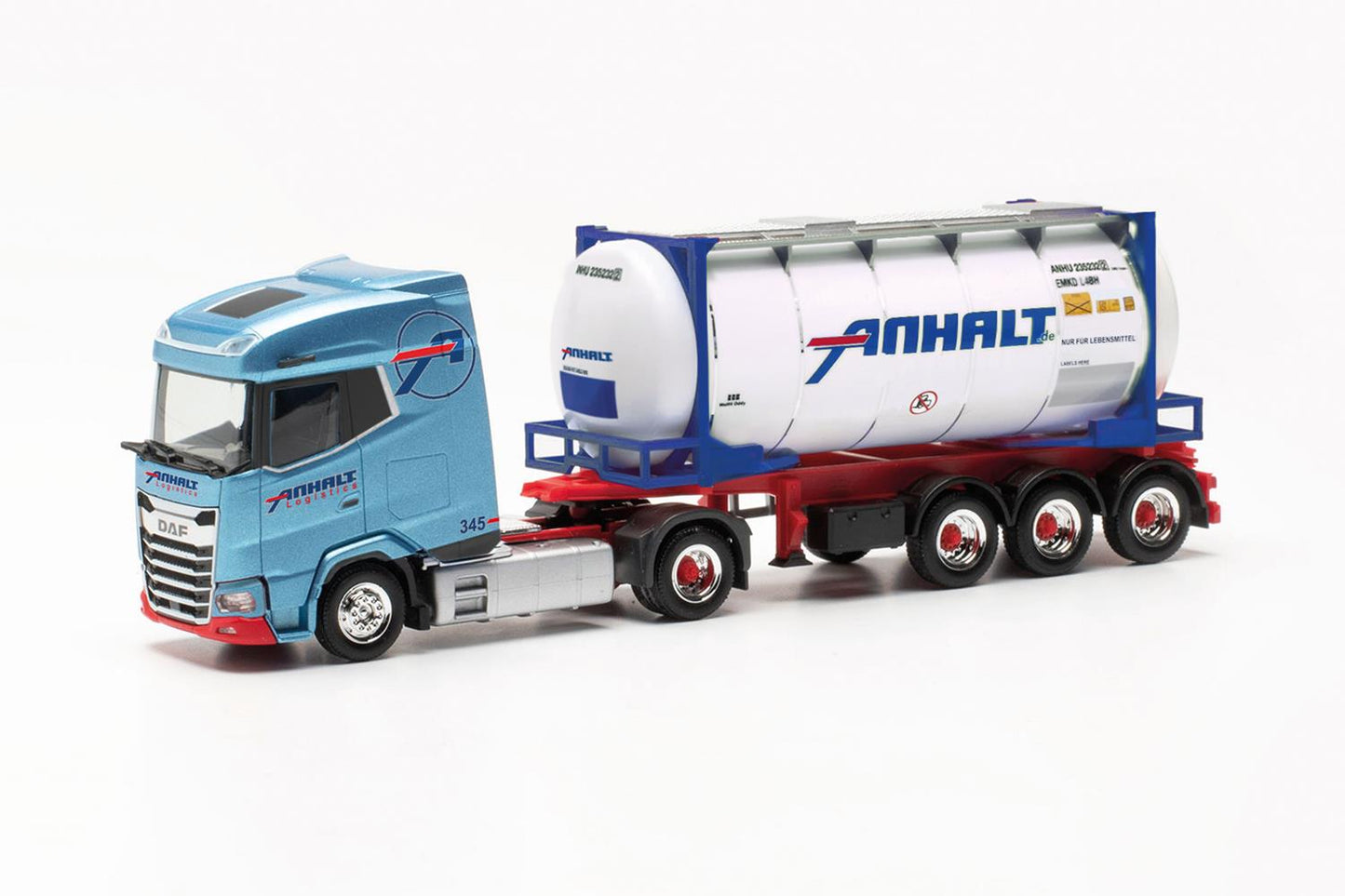 Herpa DAF XG Tank Container Semitrailer Spedition Anhalt HO Gauge HA316323