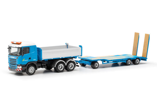 Herpa Scania R '13 Dumper Truck w/Trailer Felbmayer HO Gauge 316576