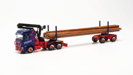 Herpa Scania CR 20 Long Wood Transporter Steinbach HA316781 HO Gauge