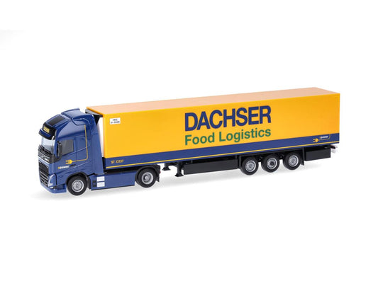 Herpa Volvo FH GL XL 2020 Refrigerated Box Semitrailer Dachser HA316798 HO Gauge