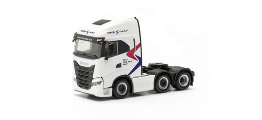 Herpa Iveco S-Way 6x2 Rigid Tractor Unit Test the New Way HO Gauge HA317115