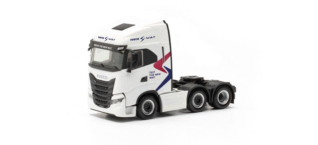 Herpa Iveco S-Way 6x2 Rigid Tractor Unit Test the New Way HO Gauge HA317115
