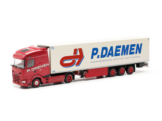 Herpa DAF XG Refrigerated Box Semitrailer P.Daemen HO Gauge HA317283