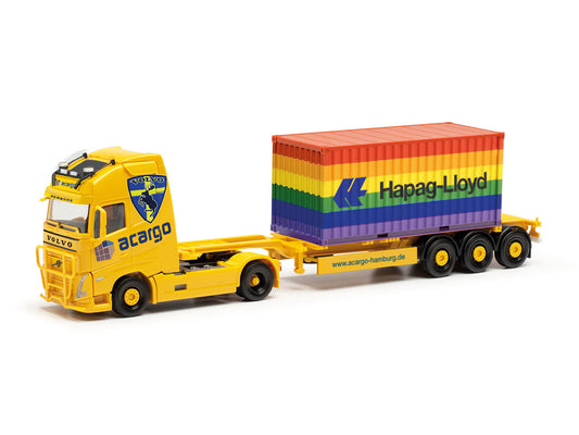 Herpa Volvo FH GI XL '20 Container Semitrailer Hapag Lloyd Pride HO HA317436