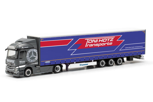 Herpa MB Actros Streamspace 2.3 Lowliner Semitrailer Toni Hotz HO Gauge 317573