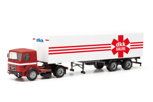 Herpa Roman Diesel Box Semitrailer Deutrans DKK Kuhlung HO Gauge 317924