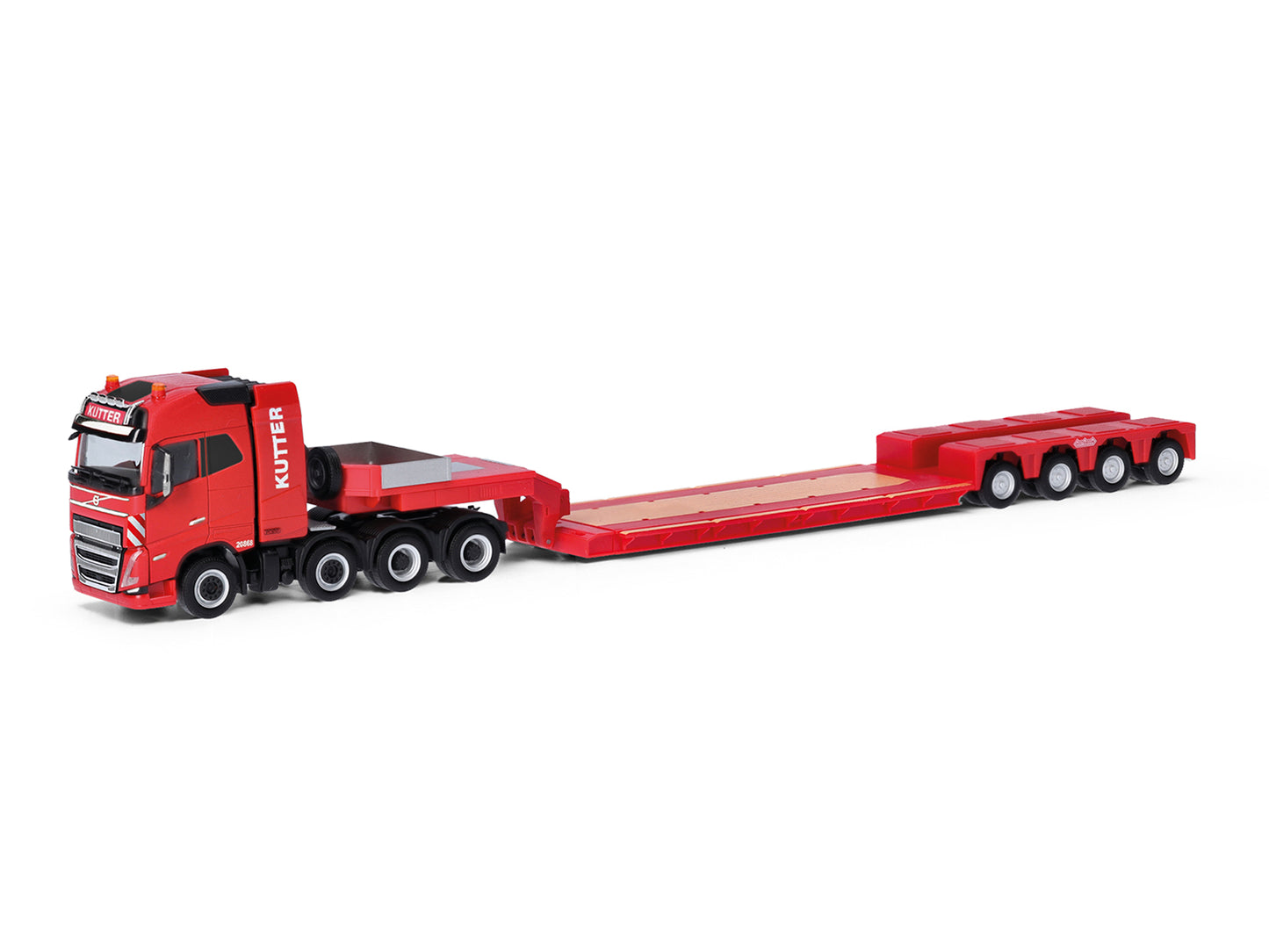 Herpa Volvo FH 16 GI XL 2020 w/4 Axle Nooteboom Trailer Kutter HA317962 HO Gauge