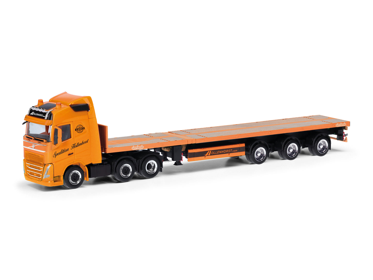Herpa Volvo FH GI 2020 6x2 Tele 3 Axle Semitrailer Hollenhorst HA318006 HO Gauge