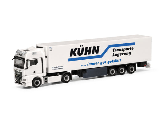 Herpa MAN TGX GX Refrigerated Box Semitrailer Kuhn Transporte HA318020 HO Gauge