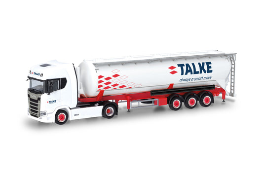 Herpa 318235 Scania CS 20 HD Bulk Silo Semitrailer Talke HO Gauge