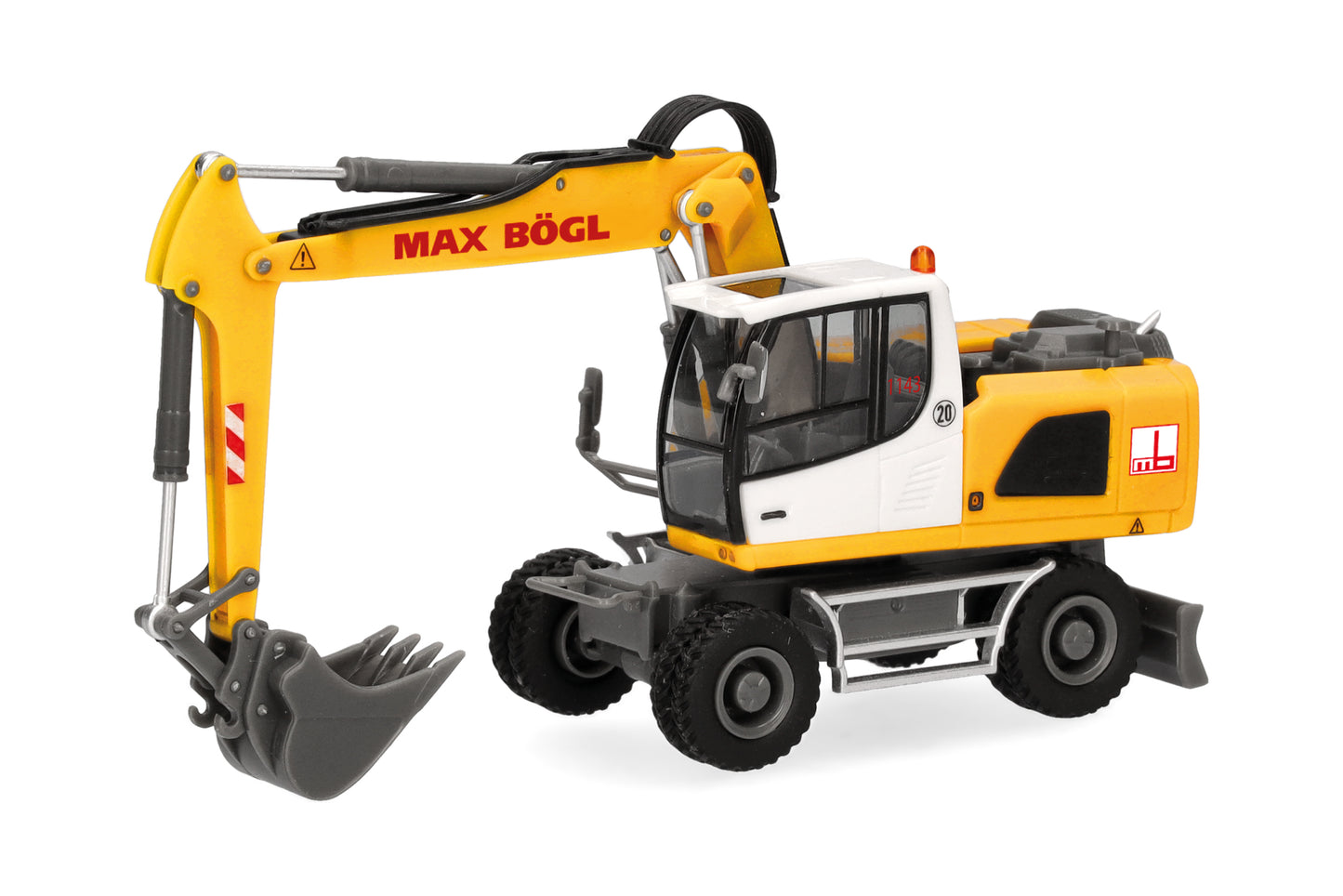 Herpa Liebherr A620 Wheeled Excavator Max Bogl HA318617 HO Gauge