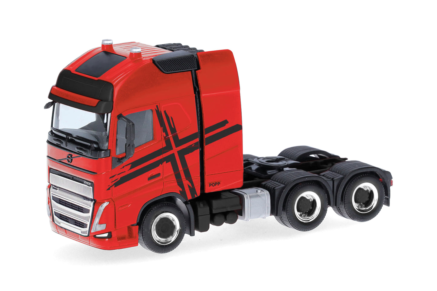 Herpa Volvo FH16 GL XL 2020 3 Axle Rigid Tractor (6x4) Red HA318624-002 HO Gauge