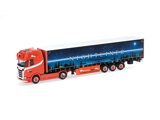 Herpa Scania CS20 HD Curtain Canvas Semitrailer Ferntrans Haas HA318785 HO Gauge