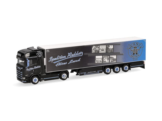 Herpa Scania CS20 HD Refrigerated Box Semitrailer Spdtn Raddatz 318792 HO Gauge