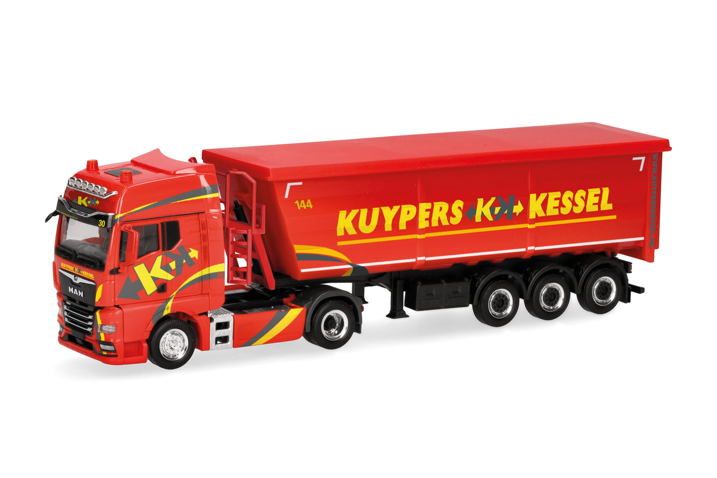 Herpa MAN TGX GK Shell Dump Semitrailer Kuypers HA319065 HO Gauge