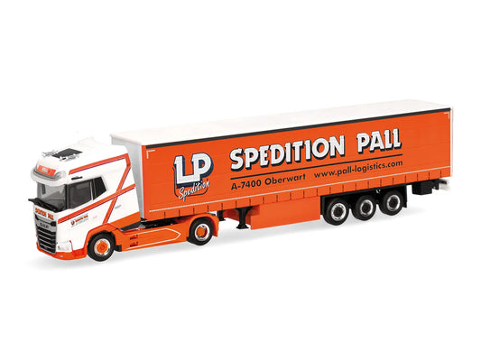 Herpa DAF XG+ Curtain Canvas Semitrailer Ludwig Pall HA319126 HO Gauge