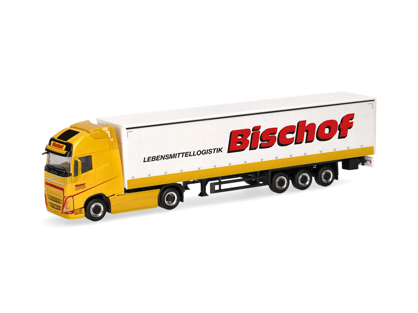 Herpa Volvo FH GL XL Electric Curtain Canvas Semitrailer Bischof 319348 HO Gauge