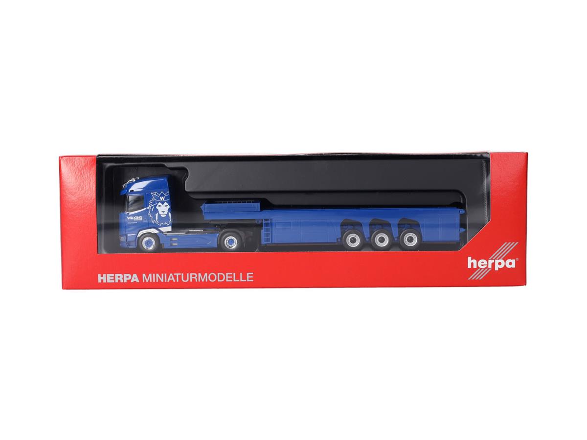 Herpa DAF XG Concrete Parts Semitrailer Wilking Transporte HA319690 HO Gauge