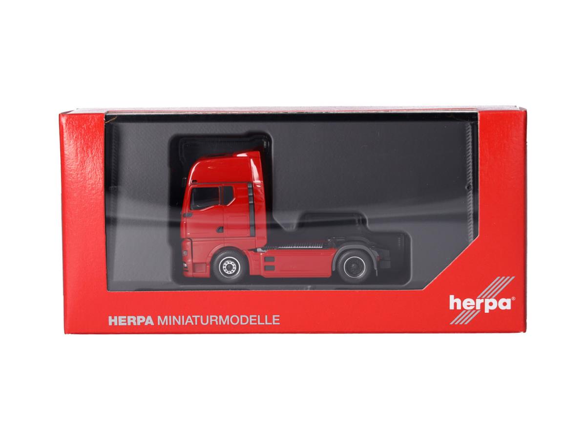 Herpa MAN eTGX GX 2 Axle Rigid Tractor Red HA319751 HO Gauge