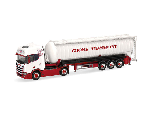 Herpa Scania CR 20 HD Vacuum Bulk Semitrailer Crone Transport HA319904 HO Gauge