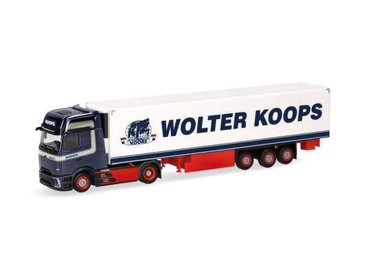 Herpa MB Actros L ProCabin Refrigerated Box Semitrailer WKoops HA319966 HO Gauge