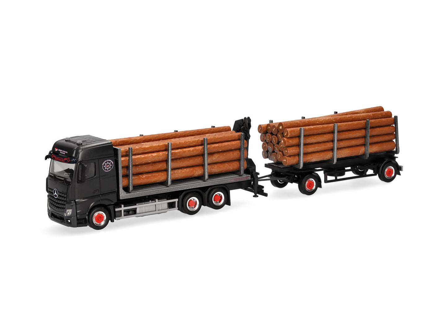 Herpa MB Arocs 18 Bigspace Timber Transport Truck Jurgen Ehrmann 320078 HO Gauge