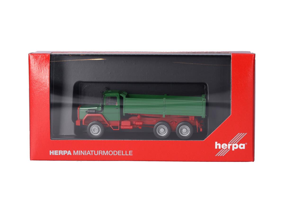 Herpa Basic Iveco Hauber Dump Truck Green HA320276 HO Gauge