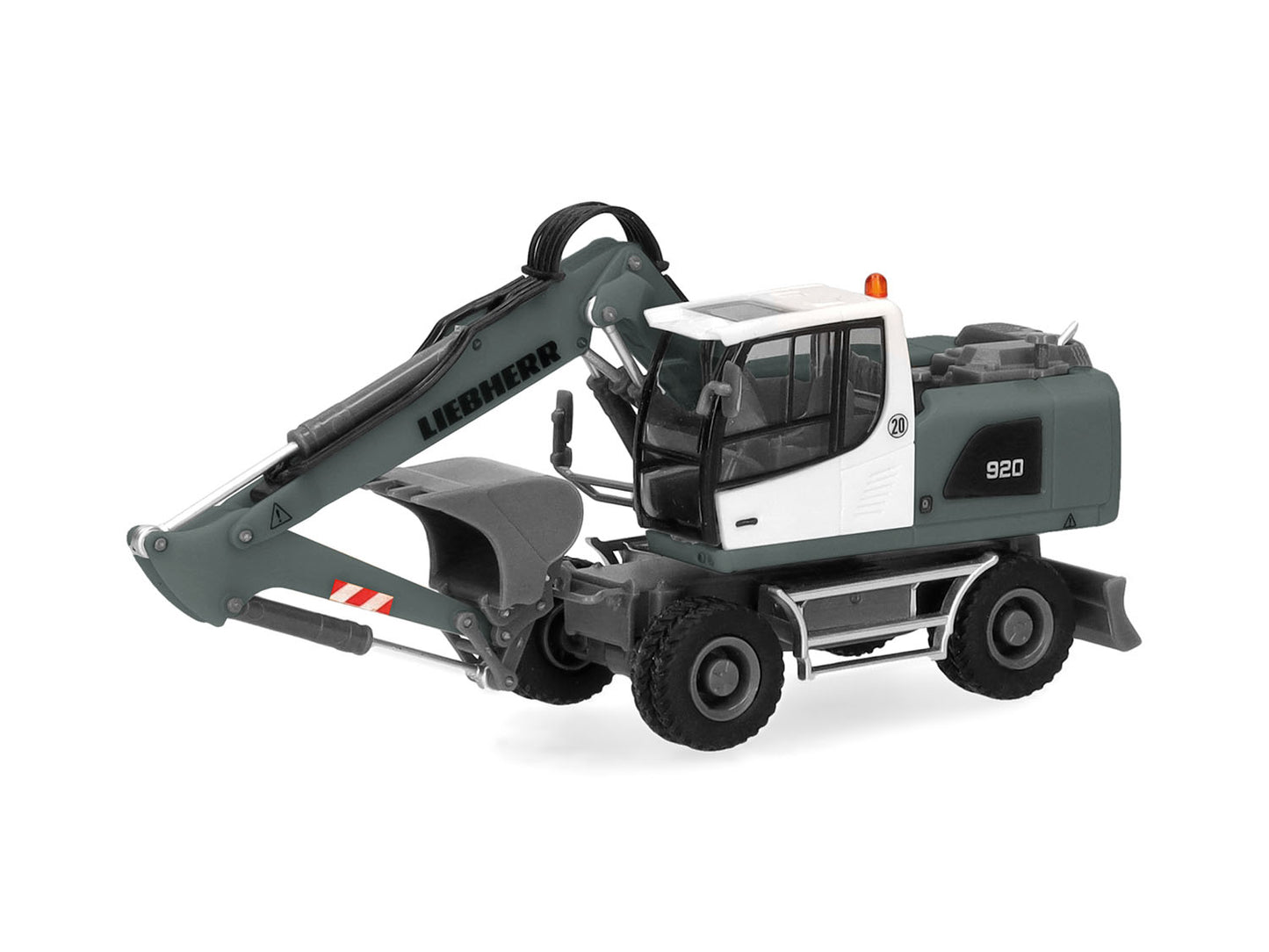 Herpa Liebherr A920 Litronic Mobile Crawler Excavator Grey/Yellw 320405 HO Gauge