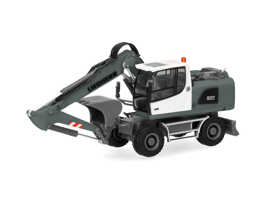 Herpa Liebherr A920 Litronic Mobile Crawler Excavator Grey/Yellw 320405 HO Gauge