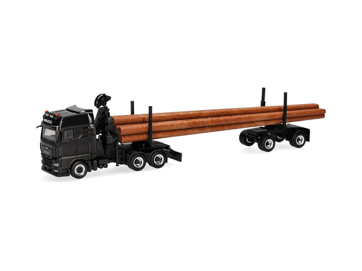 Herpa MAN TGX GX Long Log Transporter Walter Holztransporte HA320580 HO Gauge