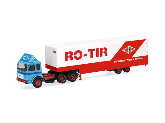 Herpa Roman Diesel Jumbo Box Semitrailer RO-TIR HA320696 HO Gauge