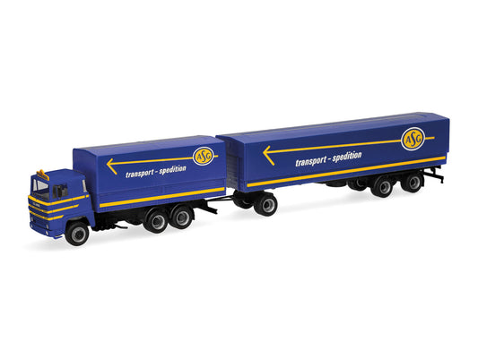 Herpa Scania 141 Flatbed Trailer ASG HA320719 HO Gauge