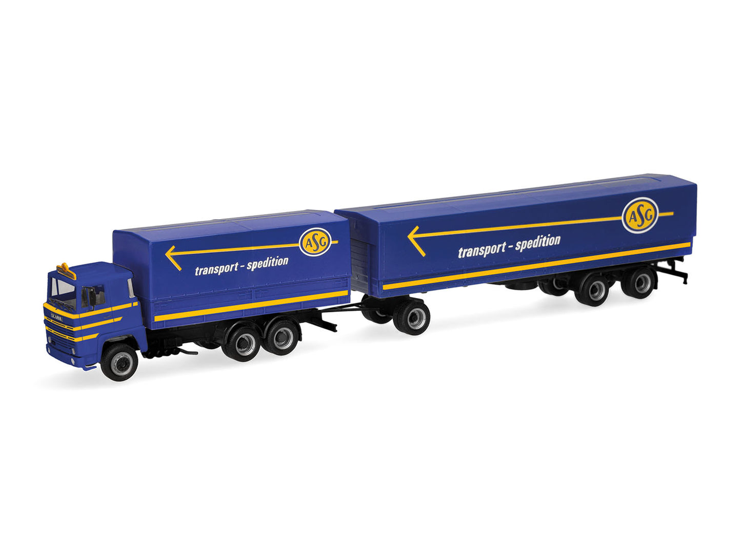 Herpa Scania 141 Flatbed Trailer ASG HA320719 HO Gauge