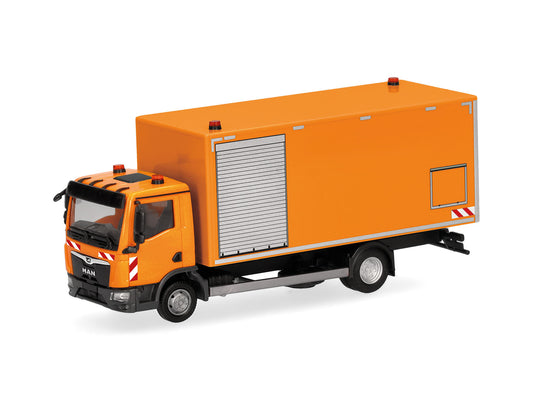 Herpa MAN TGL CC Box Truck Fahrbahnreinigung HA320931 HO Gauge