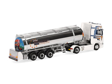 Herpa Scania CS 20 HD High Roof Chrome Tank Semitrailer Wittmann 321037 HO Gauge
