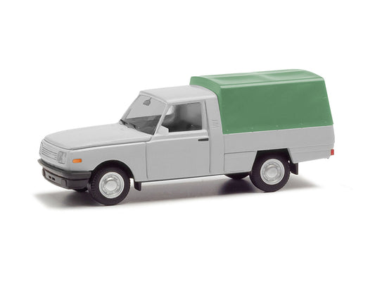 Herpa Wartburg 353 Trans '85 w/Tarpaulin Light Grey HA420921-002 HO Gauge