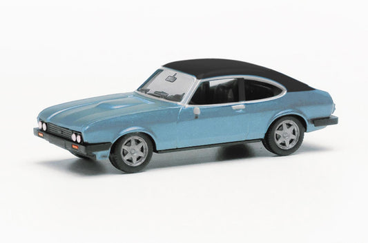 Herpa Ford Capri Mk2 Miami Blue Metallic HO Gauge HA430807-002