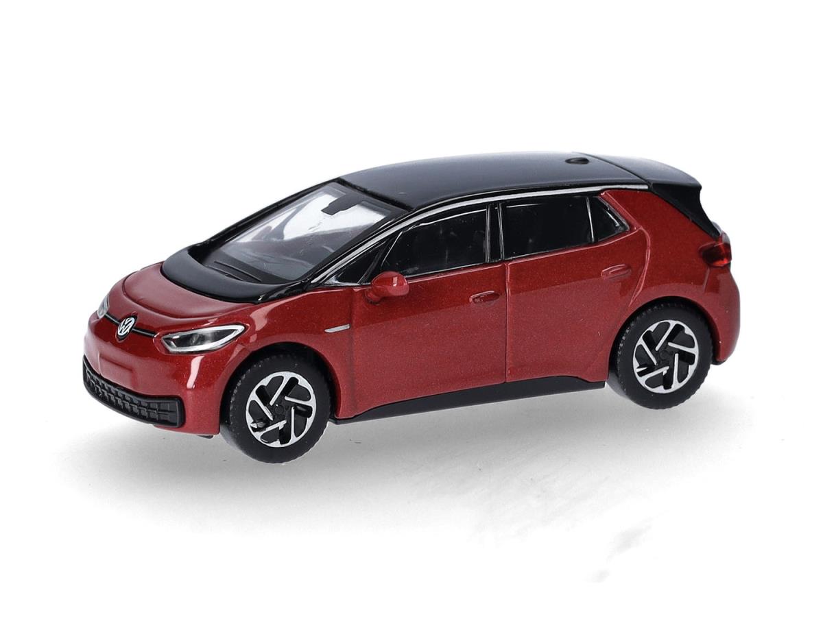 Herpa 431101 VW ID3 Kings Red Metallic w/Black Roof HO Gauge