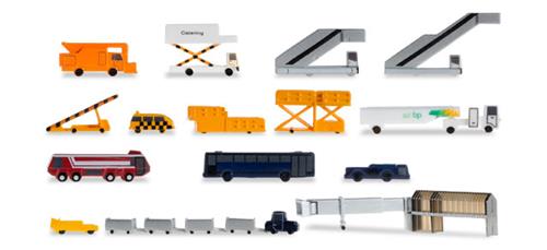 Herpa Wings Scenix - Ground Support Equipment & Jetway 1:500 Model 519472